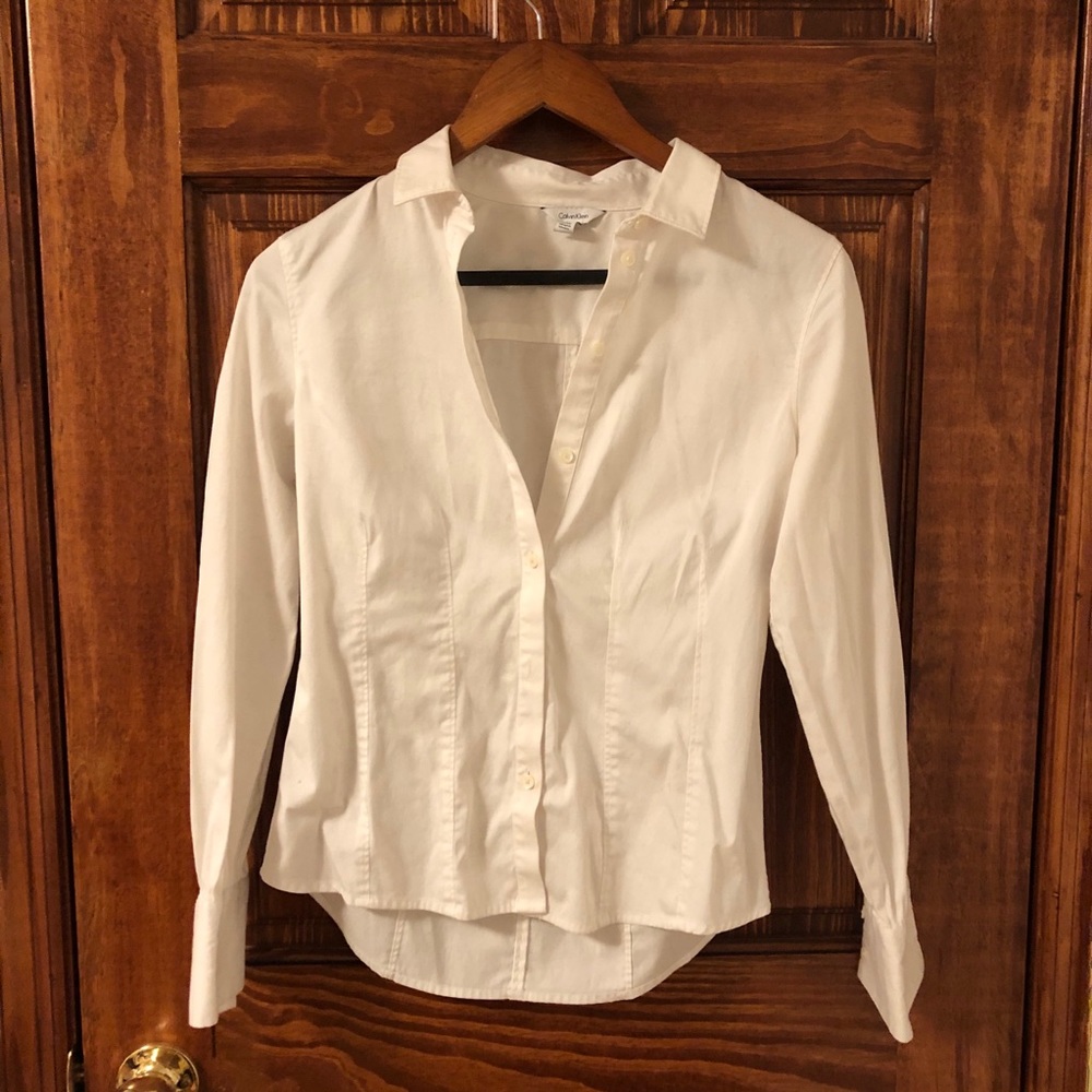 Calvin Klein White collar Shirt